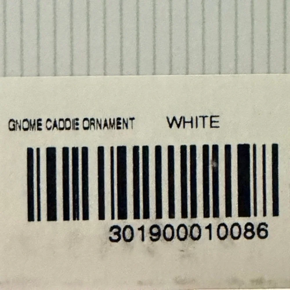 Masters Tournament Gnome Caddie Ornament White Augusta National Golf Collectible - Picture 3 of 3